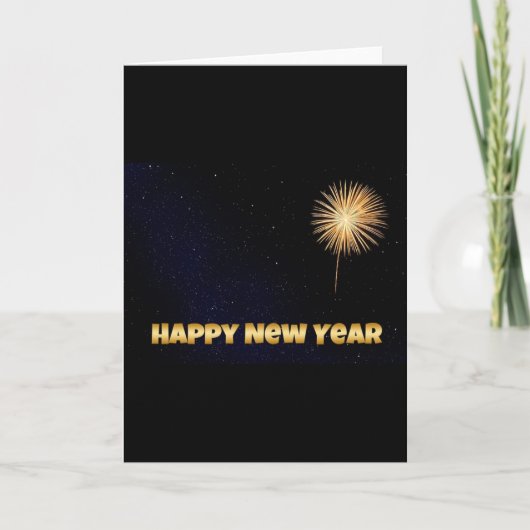 Happy New Year Feiertagskarte (Vorderseite)
