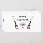 Happy New Year Feiertagskarte (Vorne/Hinten)