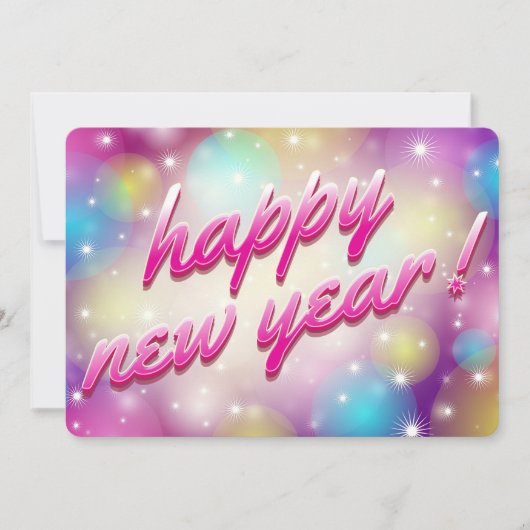 Happy New Year Feiertagskarte (Vorderseite)