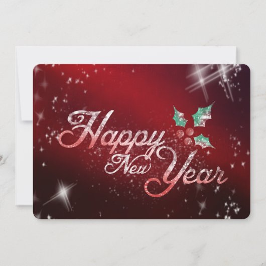 Happy New Year Feiertagskarte (Vorderseite)