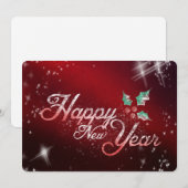 Happy New Year Feiertagskarte (Vorne/Hinten)