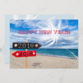 Happy New Year Feiertagskarte (Vorne/Hinten)