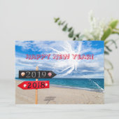 Happy New Year Feiertagskarte (Stehend Vorderseite)