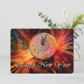 Happy New Year Feiertagskarte (Stehend Vorderseite)