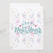 Happy new year feiertagskarte (Vorne/Hinten)