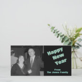 Happy New Year Feiertagskarte (Stehend Vorderseite)