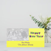 Happy New year Feiertagskarte (Stehend Vorderseite)