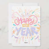 Happy new year feiertagskarte (Rückseite)