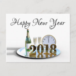 Happy New Year Feiertagspostkarte