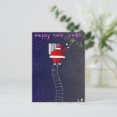 Happy New Year Feiertagspostkarte (Stehend Vorderseite)