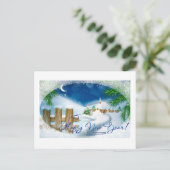 Happy New Year Feiertagspostkarte (Stehend Vorderseite)