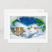 Happy New Year Feiertagspostkarte (Vorne/Hinten)