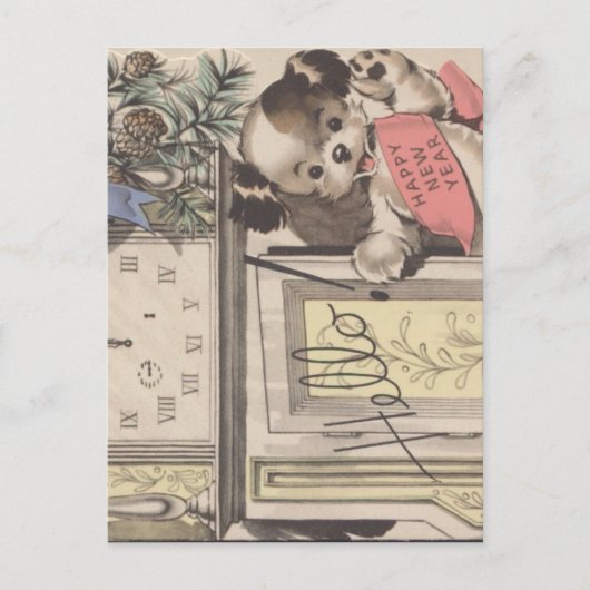 Happy New Year Feiertagspostkarte (Vorderseite)