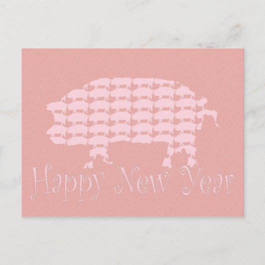 Happy New Year Feiertagspostkarte (Vorderseite)