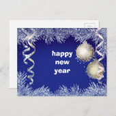 Happy New Year Feiertagspostkarte (Vorne/Hinten)