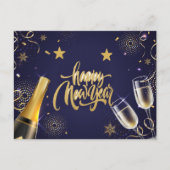 Happy New Year Feiertagspostkarte (Vorderseite)