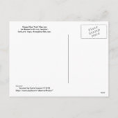 Happy New Year Feiertagspostkarte (Rückseite)