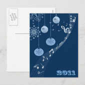 Happy New Year Feiertagspostkarte (Vorne/Hinten)