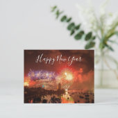 Happy New Year Feiertagspostkarte (Stehend Vorderseite)