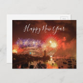 Happy New Year Feiertagspostkarte (Vorne/Hinten)