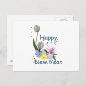 Happy New Year Feiertagspostkarte (Vorne/Hinten)