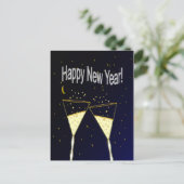 Happy New Year Feiertagspostkarte (Stehend Vorderseite)