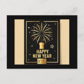 Happy New Year Feiertagspostkarte (Vorderseite)