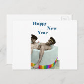 Happy New Year Feiertagspostkarte (Vorne/Hinten)