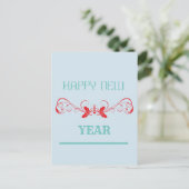 Happy New Year Feiertagspostkarte (Stehend Vorderseite)