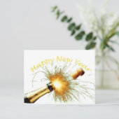 Happy New Year Feiertagspostkarte (Stehend Vorderseite)