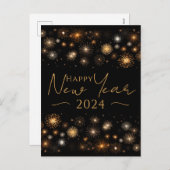 Happy New Year Feiertagspostkarte (Vorne/Hinten)