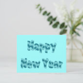happy new year feiertagspostkarte (Stehend Vorderseite)