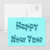 happy new year feiertagspostkarte (Vorne/Hinten)