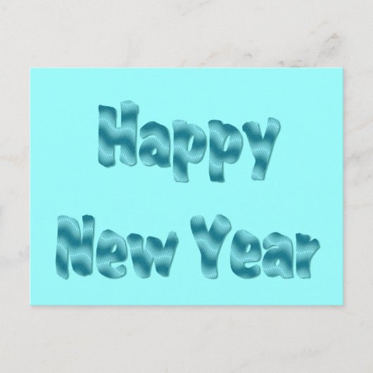 happy new year feiertagspostkarte (Vorderseite)