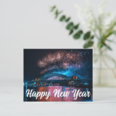 Happy New Year Feiertagspostkarte (Stehend Vorderseite)