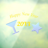 Happy New Year Fensteraufkleber (Blatt 3)