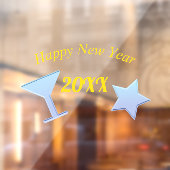 Happy New Year Fensteraufkleber (Blatt 2)