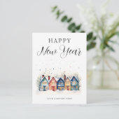 Happy New Year Festival Business Feiertagspostkarte (Stehend Vorderseite)