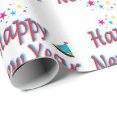 Happy New Year Festival Party Colorful Epic Geschenkpapier (Rolleneckpunkt)