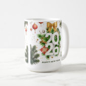 Happy New Year – Festive Christmas Toys, Ornaments Kaffeetasse (VorderseiteRechts)