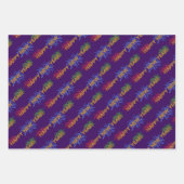Happy New Year Feuerwerk Wrapping Paper Sheets Geschenkpapier Set (Vorderseite 2)