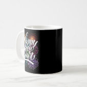 Happy New Year Firework Family Matching Men Women Kaffeetasse (Vorderseite Links)