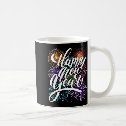Happy New Year Firework Family Matching Men Women Kaffeetasse (Rechts)