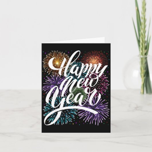 Happy New Year Firework Family Matching Men Women  Karte (Vorderseite)