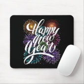 Happy New Year Firework Family Matching Men Women Mousepad (Mit Mouse)