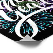 Happy New Year Firework Family Matching Men Women Poster (Ecke)