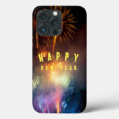 Happy new year Firework iPhone Case (Rückseite)