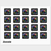 Happy New Year Fireworks #1 Stickers (Blatt)
