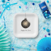 Happy New Year Fireworks Ball Pappteller (Party)