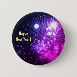 HappY New Year Fireworks Button